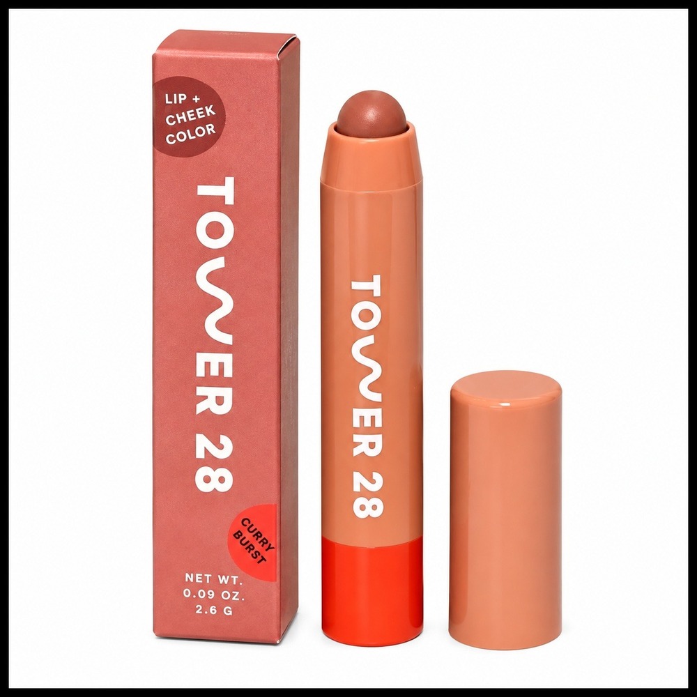 Tower 28 Juice Balm Vegan Tinted Color Mix (Juicy Sheer Nude) Travel Size New